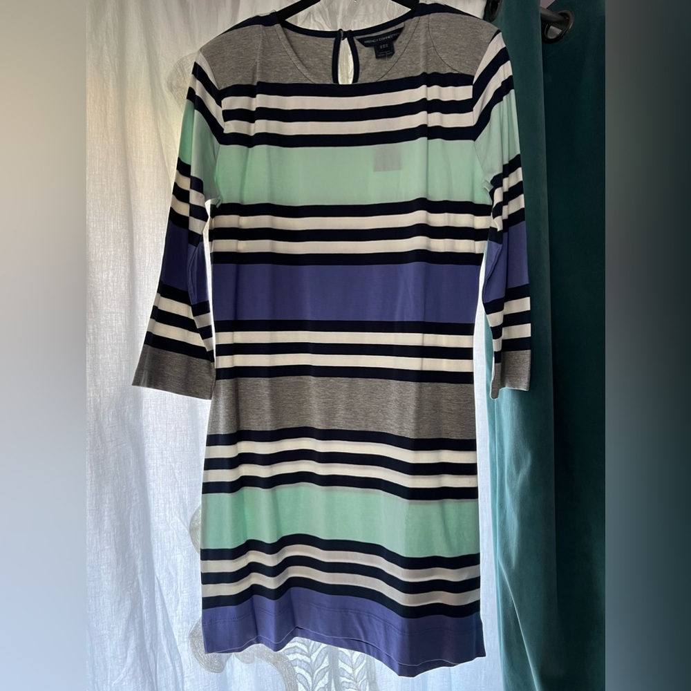 French Connection Striped Jersey Dress